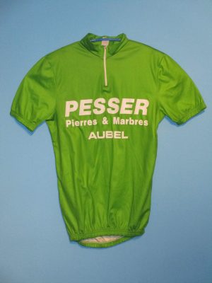 MAILLOT DE CYCLISME JERSEY PESSER AUBEL VERT