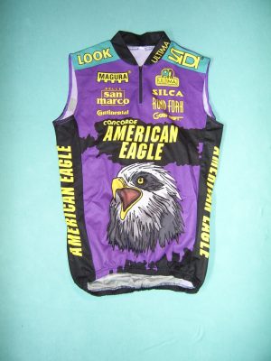 AMERICAN EAGLE (e) 1996 CHEMISE DE CYCLISME SANS MANCHES