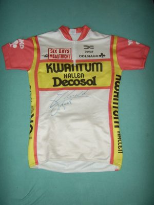 CAMISETA CICLISMO 6 DÍAS MAASTRICHT KWANTUM HALLEN-DECOSOL 1985